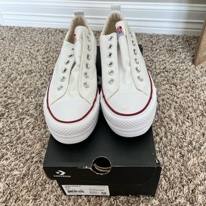 White Slip On Converse Women’s Size 8.5